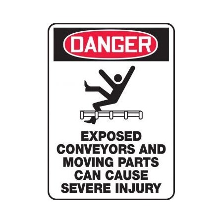 OSHA DANGER SAFETY SIGN EXPOSED MECN112VA